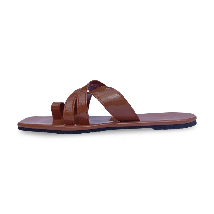 Omac Taila Brown Flats For Ladies
